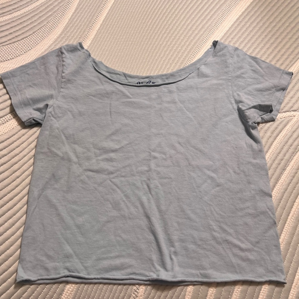 Brandy Melville Sky Blue Short Sleeve Tee